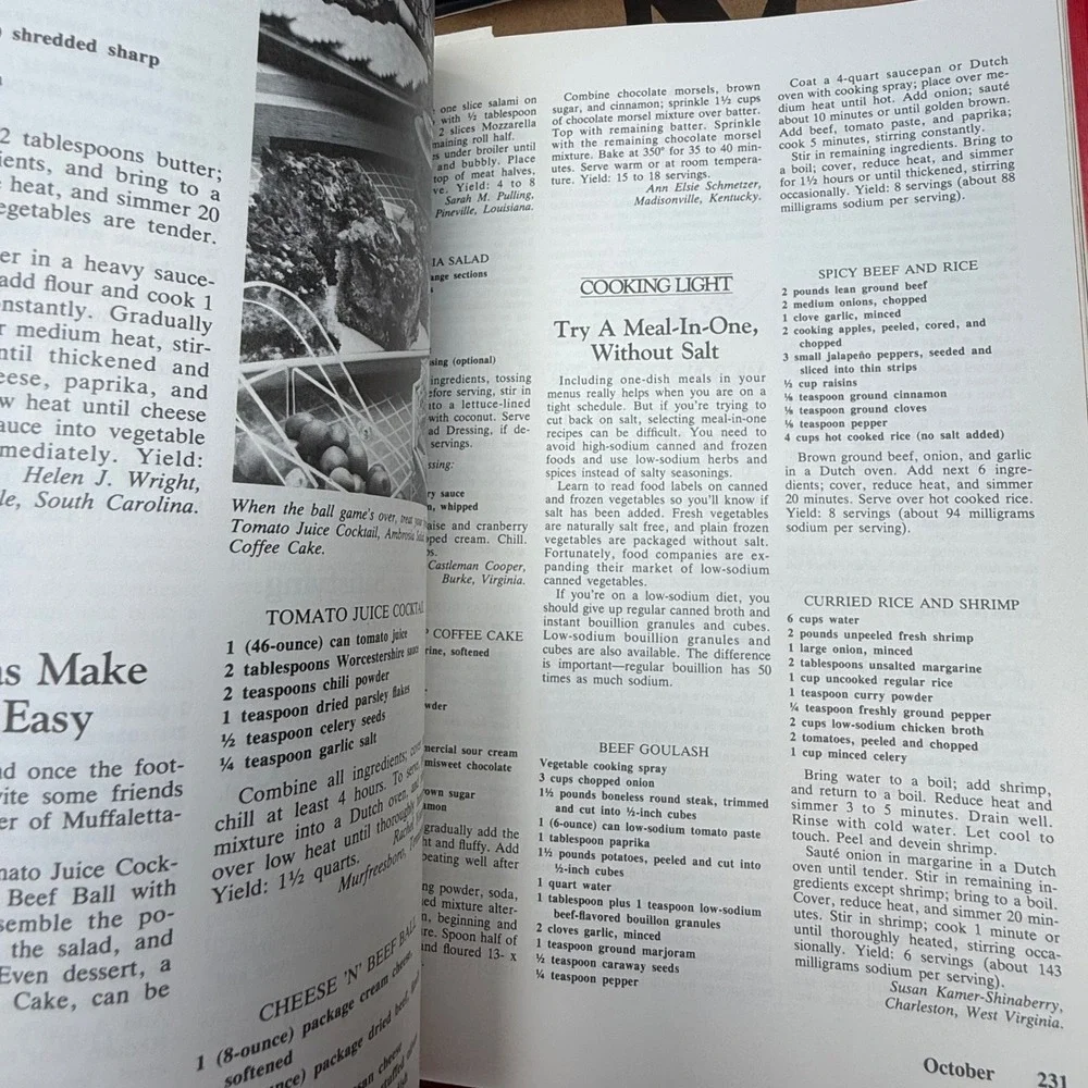 Southern Living 1983 Annual Recipes Cookbook Vintage‎ Cooking Recipes